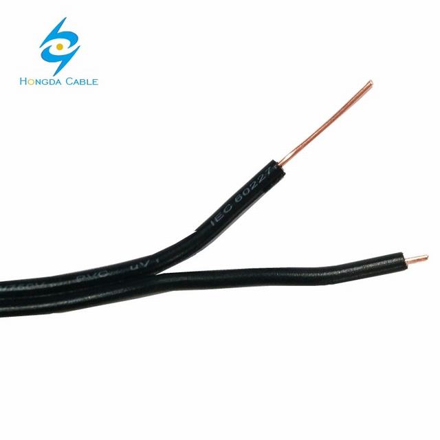 PE Insulated 2 core 0.8mm Telephone copper Wire, outdoor telephone drop wire