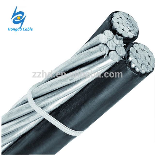 PE of XLPE Geïsoleerde Elektrische overhead Service Drop ABC Aluminium Kabel