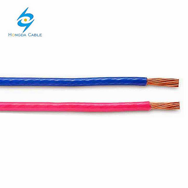 PVC isolado 12 14 fio elétrico de cobre encalhado calibre