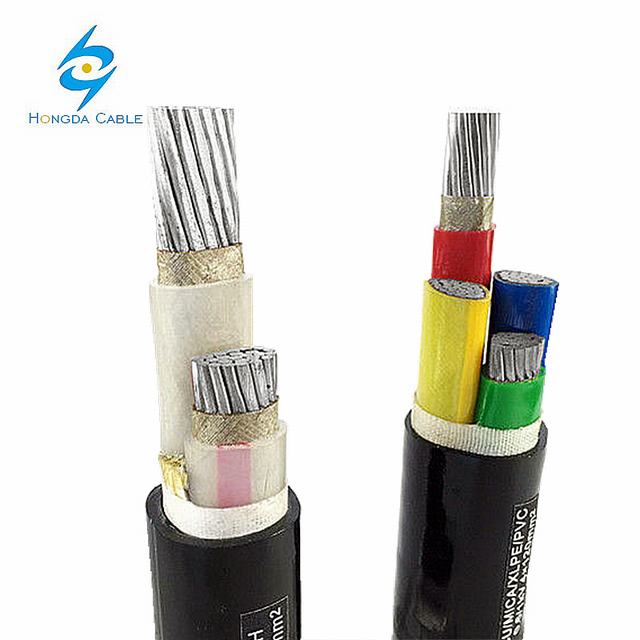 PVC Insulation PVC Jacke Aluminum 25mm 2 Core Wire DC Power Cable