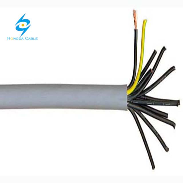 PVC Insulation TRVV 12X0.3+2X2X0.2 High Flexible Unshielded Control Cable For Drag Chain