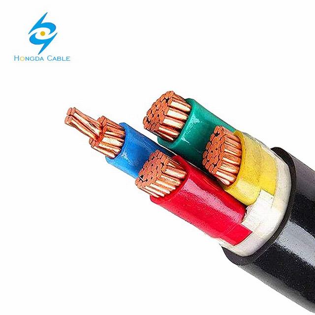 ПВХ кабель питания низкого напряжения 600 V Электрический Кабель NYY 3*240 + 1*120 mm2