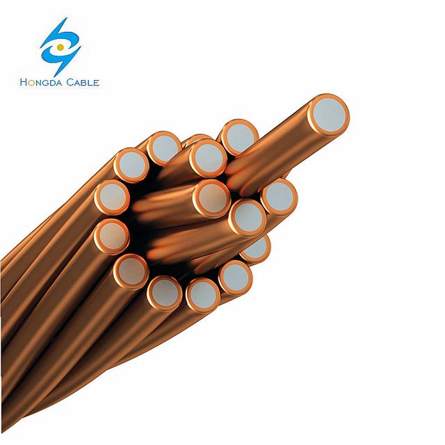 Preço de cabo folheado de cobre do fio de aço CCS do cobre da costa