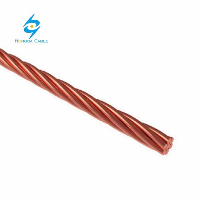 Trenzado de cobre desnudo 0.6/1kV cobre desnudo cable de un solo núcleo