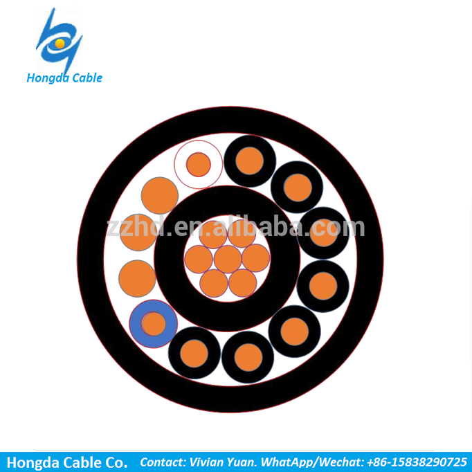 Stranded hard drawn copper phase conductor Concentric Aerial Service Connection Cable (SNE)