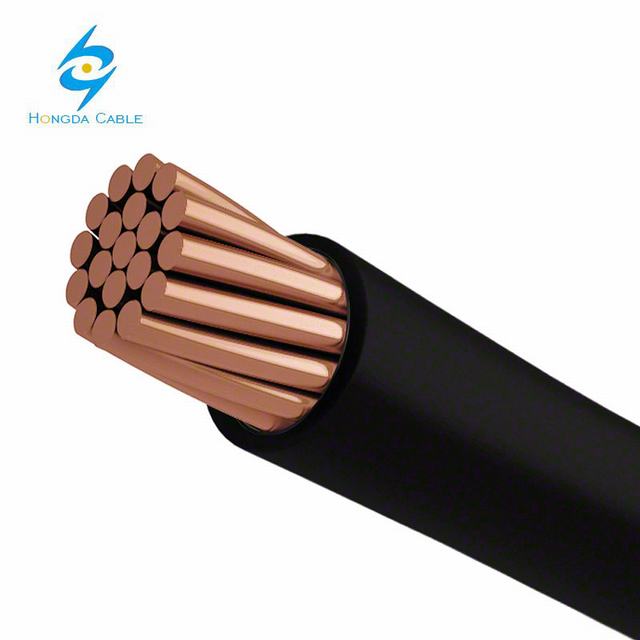 THW 2/0 AWG con aislamiento de PVC de cobre trenzado alambre eléctrico