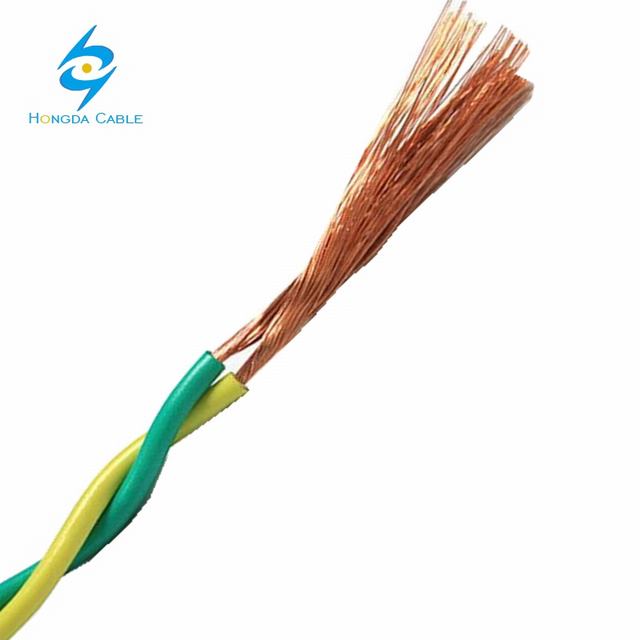 Cable de par trenzado, conductor de cobre aislados con PVC, 2*0.5mm2 300/300 V RVS