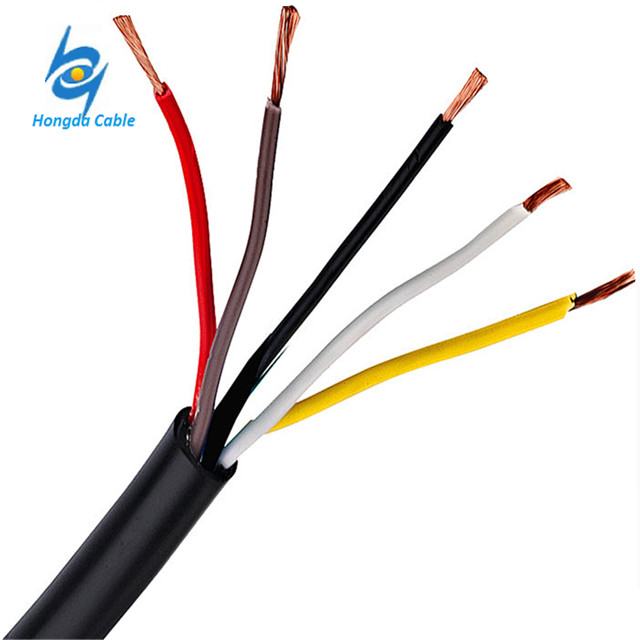 Arten der Übertragungskabel Festes / flexibles 5-adriges 6-mm-Kabel