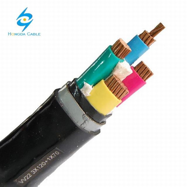 VDE 0276 NYCY 0.6/1KV PVC Insulation with concentric cu protective conductor 2x1.5 mm2 power cable