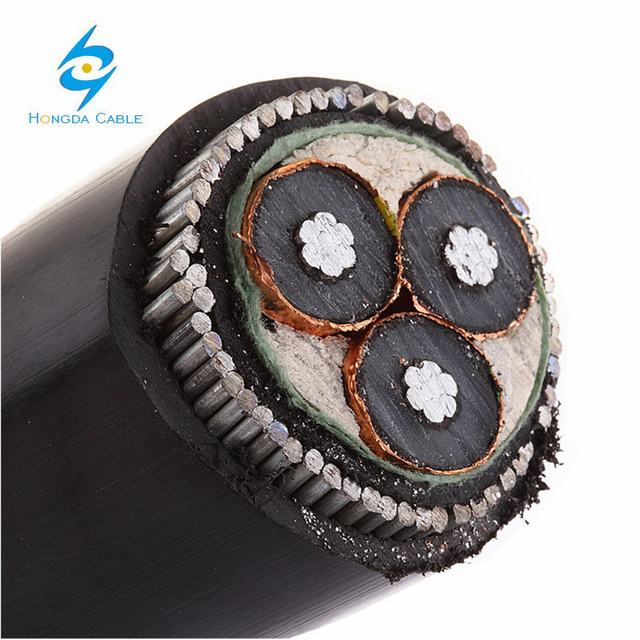 XLPE Insulated Cable MV 3 Core 185mm High Voltage Cable