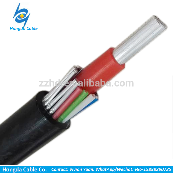 XLPE insulation Service Drop Cable 2 x 16 SQ.MM with pilot communication cable