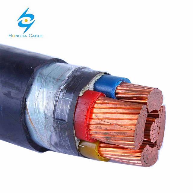 YJV22 4 Core 120mm2 cobre PVC Cable cinta de acero Amour