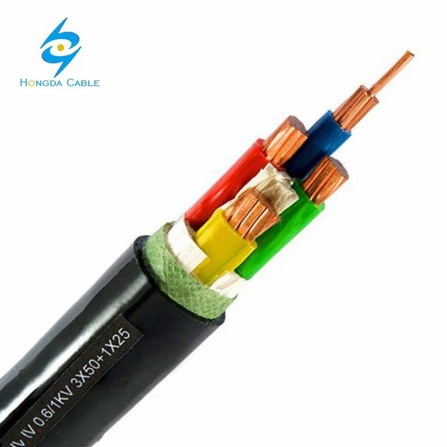 YXV/N2XY/YAVV/NAYY 300mm2 0,6/1 кВ изоляцией из сшитого полиэтилена, Multi Core Кабели с медным проводник Электрический кабель