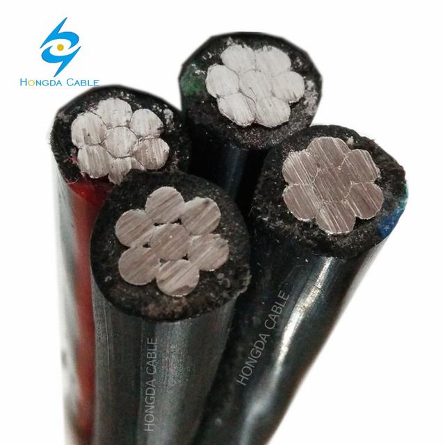 aerial twisted cable, Aerial Bounded Cable, AAC wire duplex services drop cable