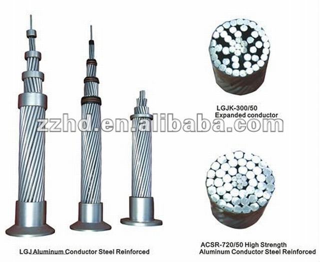 Fili di alluminio filo cavo nudo cavo cane zebra conduttori aac AAC AAAC ACSR alluminio rivestito di filo di acciaio