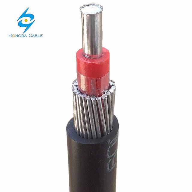 cable for construction 2x16mm PVC insulated concentric aluminum cable For Kenya