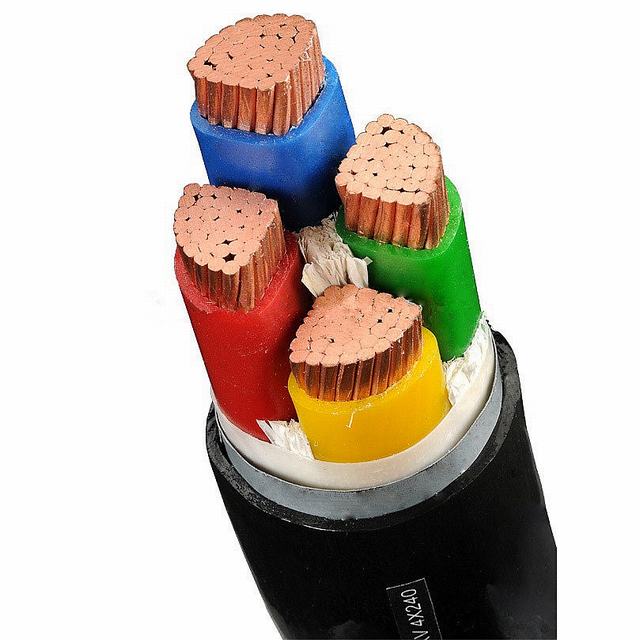 Уплотненный мель круговой одноцветное сектор форме многожильный 0.6/1kV xlpe 4x150mm2 силовых кабелей