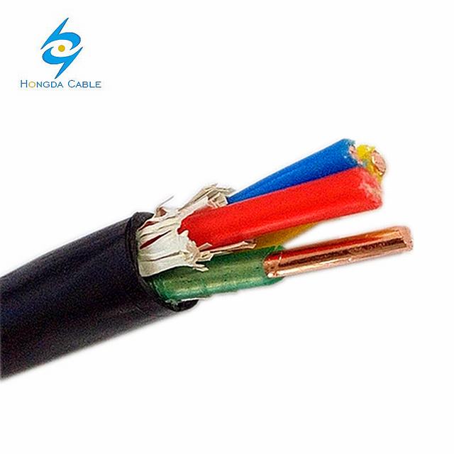 Koperen elektrische kabel 4x6mm2 koper pvc geïsoleerde stroomkabel