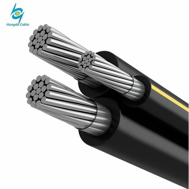 Elektrische aluminium kabel met blote dirigent ABC stroomkabel 4*35 4*50 4*70mm