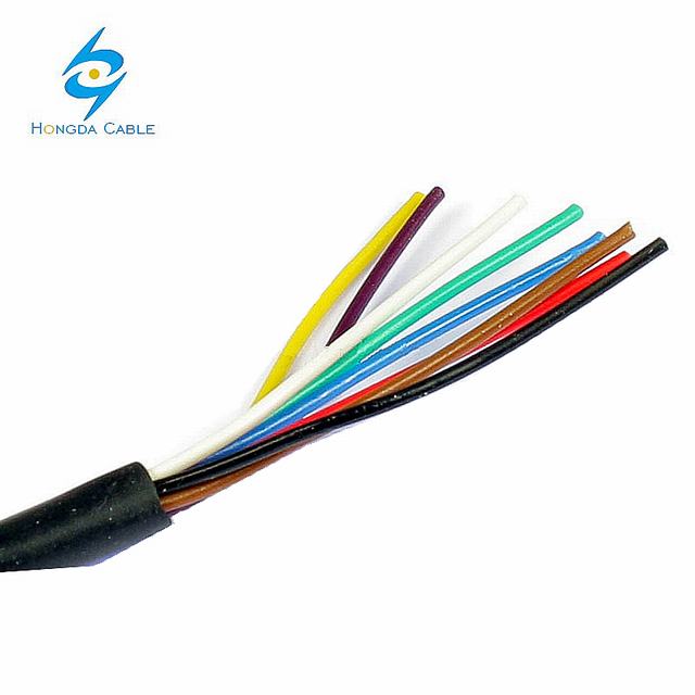 Cubierta de pvc cable multinúcleo control zr kvvrp 6x1,5 cable de control