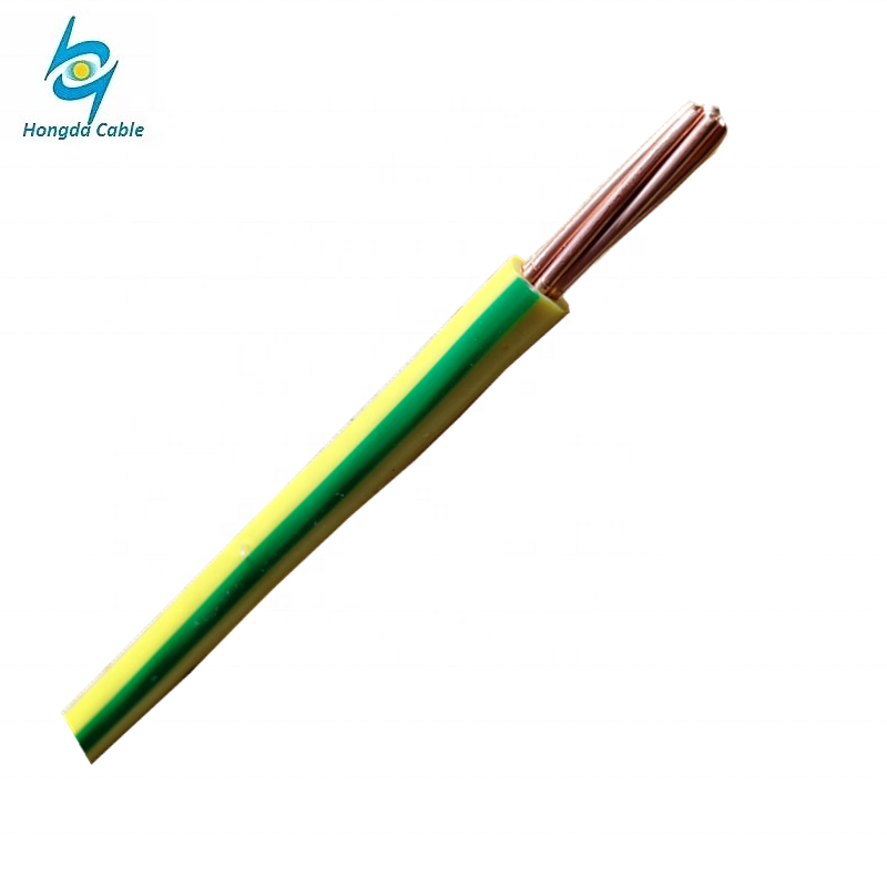 PVC sola cobre alambre eléctrico 1.5 2.5 4 6 10 16 20 25 mm2