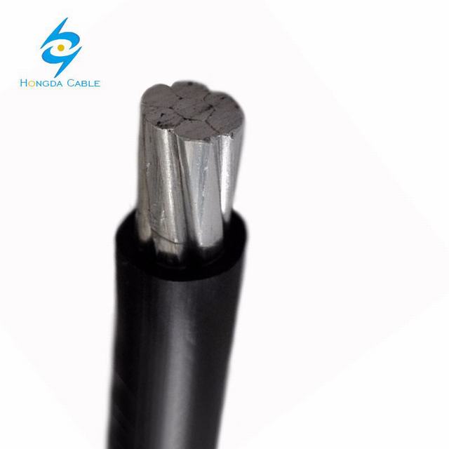 Solo núcleo 35mm2 alambre de aluminio aislado de aluminio trenzado cable