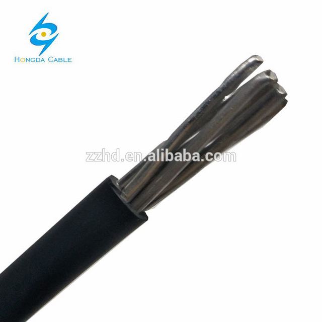 Solo núcleo de aluminio con aislamiento cable 35mm2 XLPE trenzado de aluminio cable