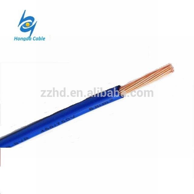 single core koperen geleider elektrische kabel 2.5mm pvc draad