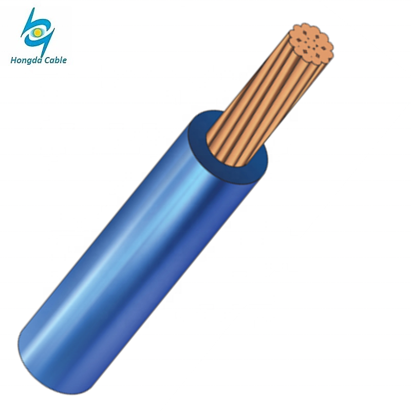cabo de fio de cobre da isolação do PVC do condutor do único núcleo 1,5 2,5 4 6 10 16 20 25 mm2