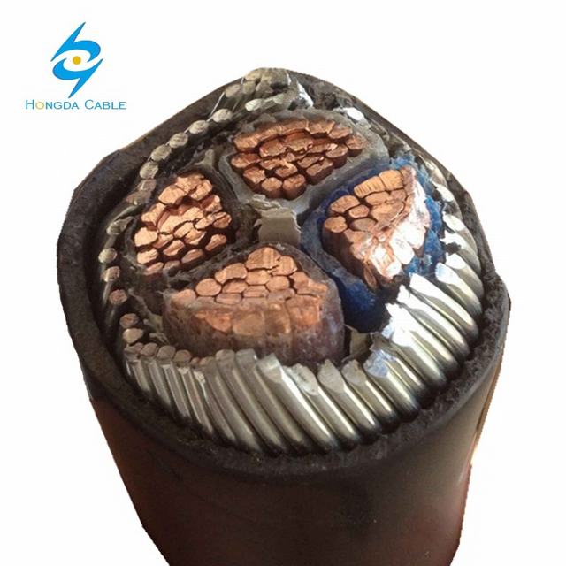 yjv 0.6/1kv xlpe insulated swa pvc 4x240mm2 power cable with copper conductor